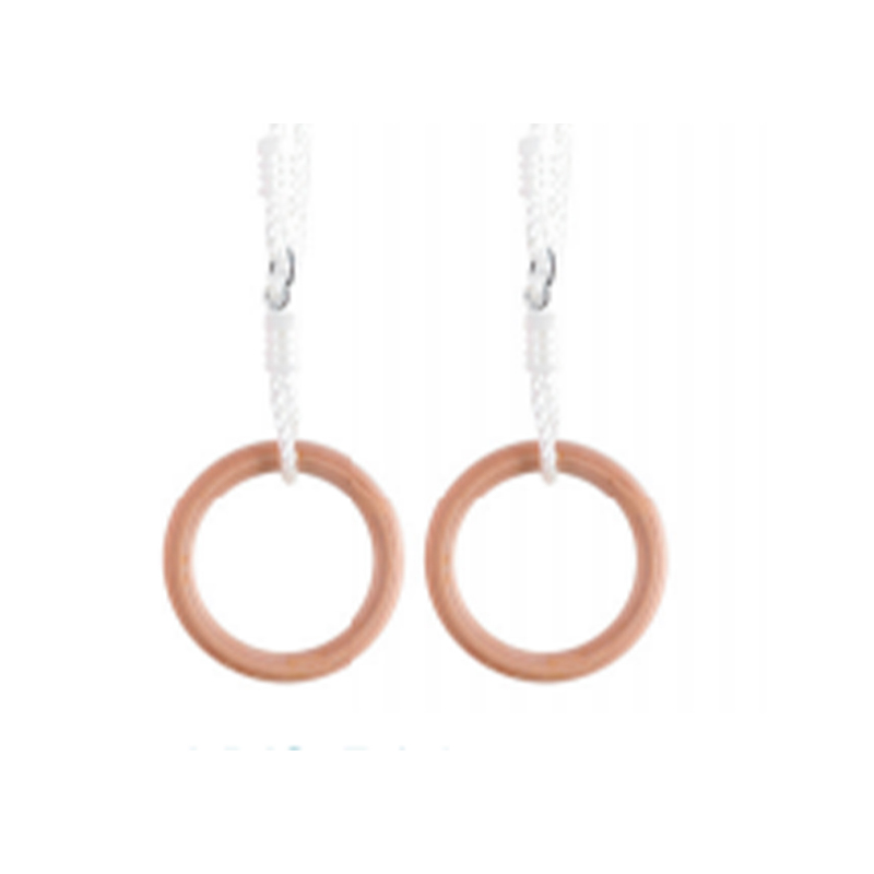 Turnringe aus natürlichem Birkenholz für Kinder